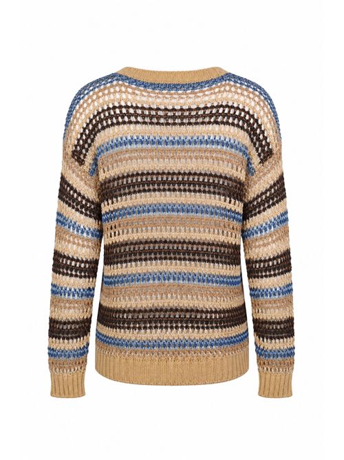 Maglia a rete in filato di lino e cotone Marrone WEEKEND MAX MARA | 2615361152600004